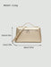SHEIN 1 pieza Bolso cuadrado de hombro de piel de PU de grano de litchi de unicolor - Quierox - Tienda Online