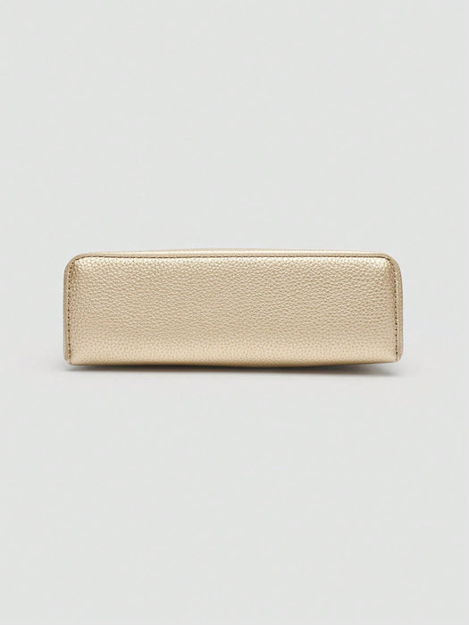 SHEIN 1 pieza Bolso cuadrado de hombro de piel de PU de grano de litchi de unicolor - Quierox - Tienda Online