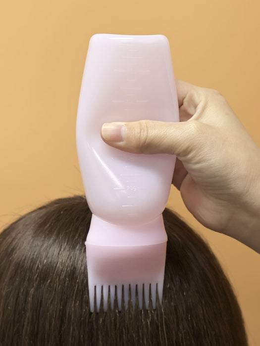 SHEIN 1 pieza Botella de tinción rosa, botella de lavado graduada - Quierox - Tienda Online