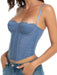 SHEIN 1 pieza Bralette de encaje, lindo bustier,corto sexy para mujer - Quierox - Tienda Online