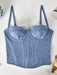 SHEIN 1 pieza Bralette de encaje, lindo bustier,corto sexy para mujer - Quierox - Tienda Online