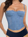 SHEIN 1 pieza Bralette de encaje, lindo bustier,corto sexy para mujer - Quierox - Tienda Online
