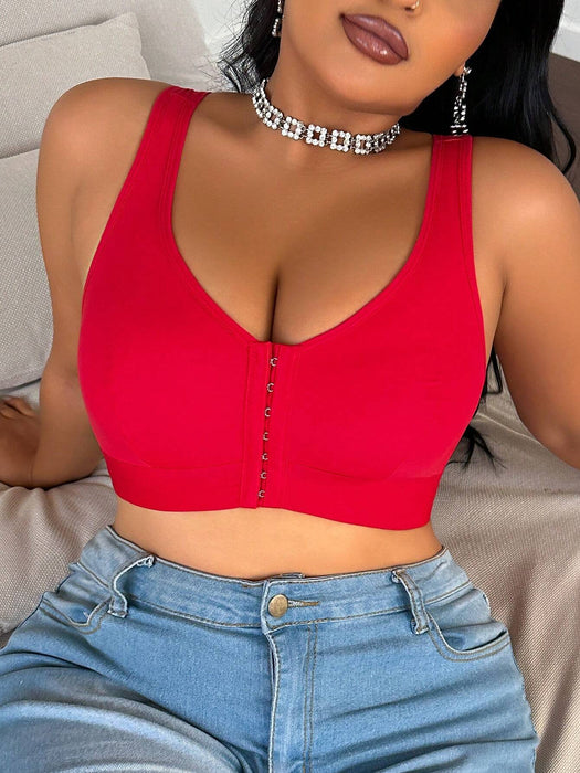 SHEIN 1 pieza Bralette de talla grande de unicolor - Quierox - Tienda Online