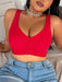 SHEIN 1 pieza Bralette de talla grande de unicolor - Quierox - Tienda Online