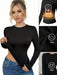SHEIN 1 pieza Camiseta de manga larga con cuello redondo, forro térmico - Quierox - Tienda Online