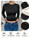 SHEIN 1 pieza Camiseta de manga larga con cuello redondo, forro térmico - Quierox - Tienda Online