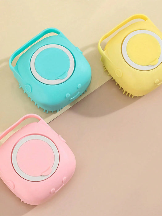 Shein 1 pieza Cepillo de baño para mascotas, con dispensador de jabón - Quierox - Tienda Online