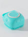 Shein 1 pieza Cepillo de baño para mascotas, con dispensador de jabón - Quierox - Tienda Online