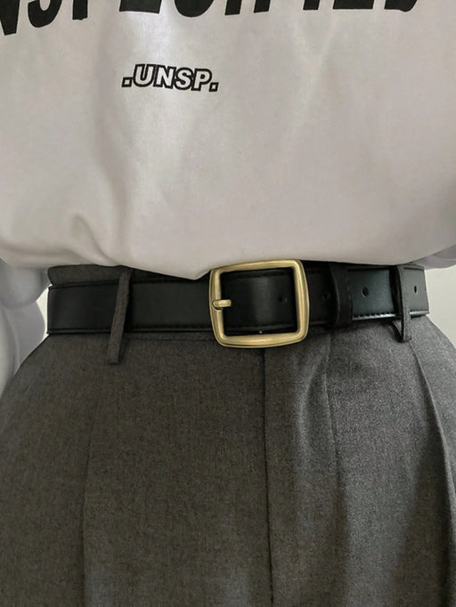 SHEIN 1 pieza Cinturón de mujer, hebilla cuadrada estilo coreano - Quierox - Tienda Online