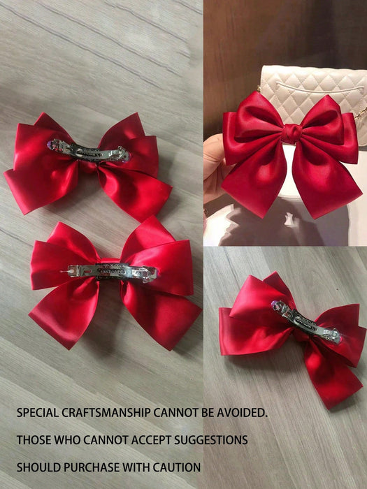 SHEIN 1 pieza Clip de pelo con lazo de cinta de satén - Quierox - Tienda Online