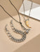 Shein 1 pieza collar colgante de cuerno de animal multicapa apilado diseño exagerado de lujo - Quierox - Tienda Online