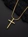 Shein 1 pieza Collar con colgante de cruz de acero inoxidable, de estilo hip hop para uso diario - Quierox - Tienda Online