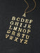 SHEIN 1 pieza Collar con colgante de letra minimalista de acero inoxidable con letra R - Quierox - Tienda Online