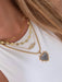 SHEIN 1 pieza Collar con colgante grano de café en forma de con inoxidable oro platino - Quierox - Tienda Online