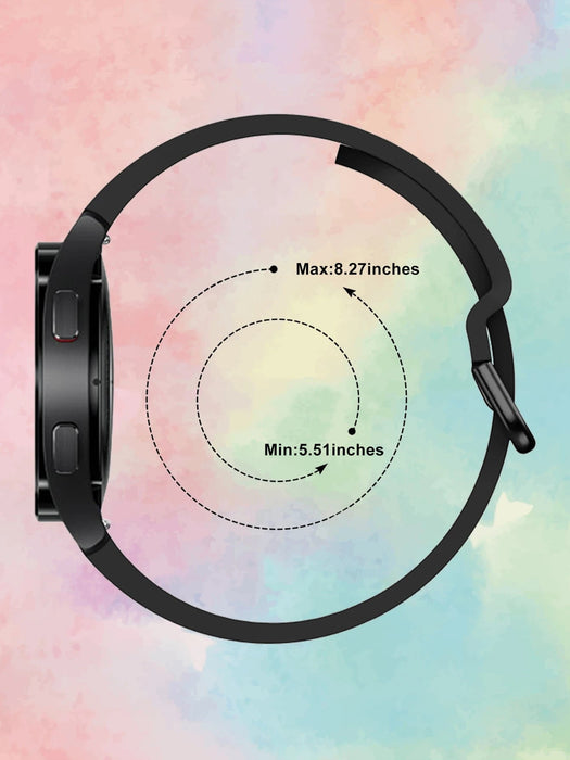 SHEIN 1 pieza Correa de reloj deportiva suave de silicona compatible con Samsung Galaxy Watch 6 - Quierox - Tienda Online
