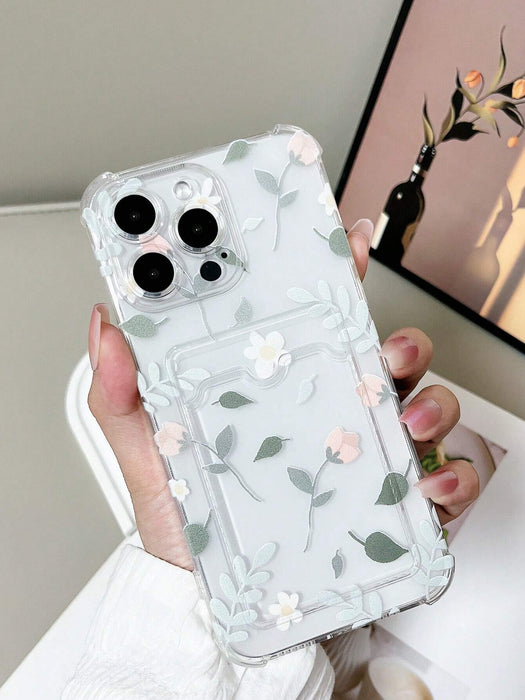 SHEIN 1 pieza Cover con Soporte de tarjeta de Apple Funda minimalista de TPU para Redmi Note 11 Pro 5G - Quierox - Tienda Online