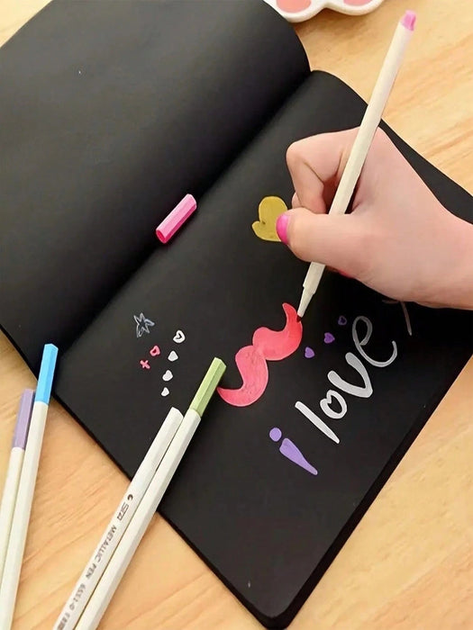 SHEIN 1 pieza Cuaderno de bocetos negro de 60 páginas - Quierox - Tienda Online