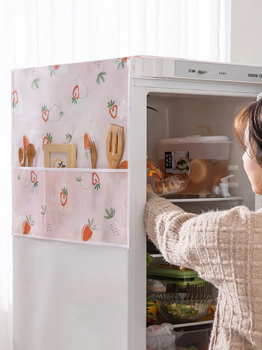 SHEIN 1 pieza Cubierta de refrigerador con estampado de fresa - Quierox - Tienda Online