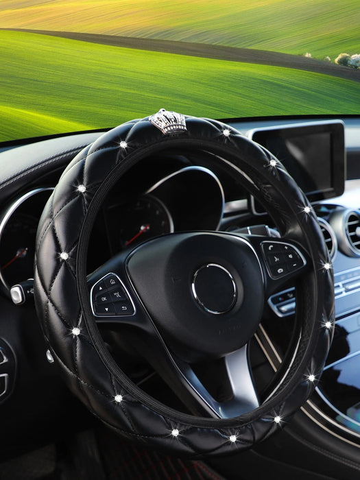 SHEIN 1 pieza Cubierta de volante de coche con decoración de strass - Quierox - Tienda Online
