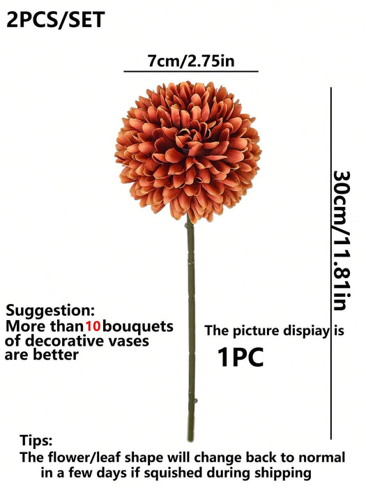 Shein 1 pieza de bolas artificiales de crisantemo bordadas, ideales para bodas - Quierox - Tienda Online