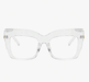 Shein 1 pieza de gafas de ojo de gato transparentes de gran tamaño con marco grueso, de moda - Quierox - Tienda Online