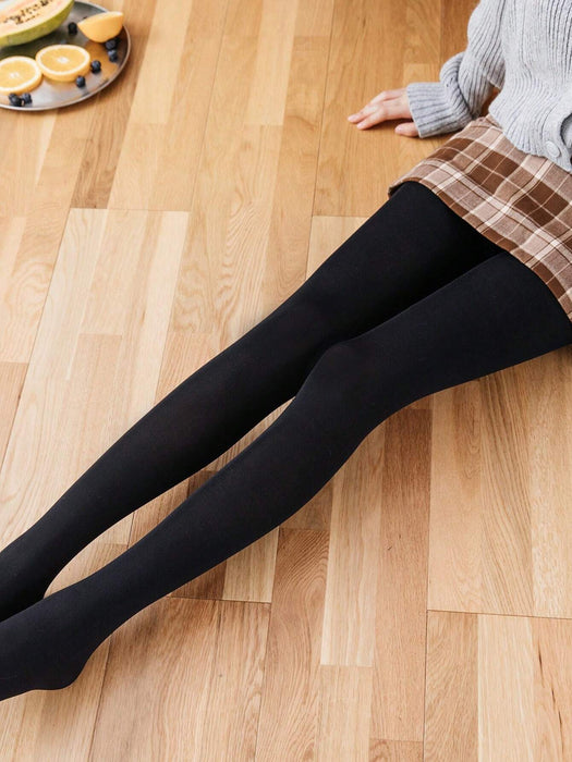 Shein 1 pieza de leggings ligeros de color liso para mujer, suaves, transpirables, adecuados para uso diario - Quierox - Tienda Online