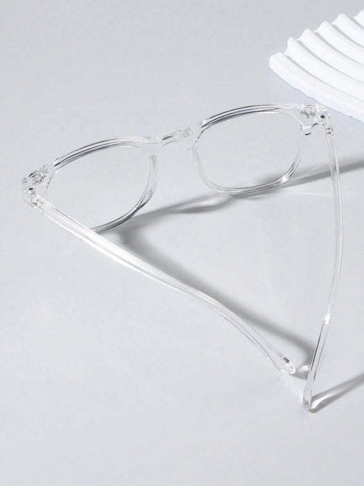 Shein 1 pieza de lentes planas clásicas de acrílico antiluz - Quierox - Tienda Online