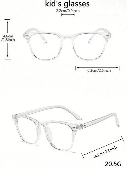 Shein 1 pieza de lentes planas clásicas de acrílico antiluz - Quierox - Tienda Online