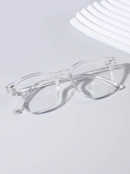 Shein 1 pieza de lentes planas clásicas de acrílico antiluz - Quierox - Tienda Online