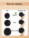 SHEIN 1 pieza de moño negro afro rizado, recogido, extensión de cola de caballo para mujer - Quierox - Tienda Online