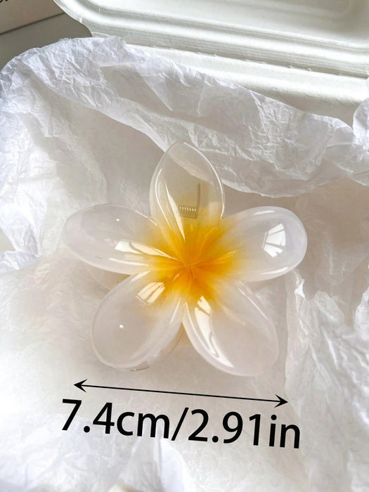 Shein 1 pieza de Pinzas para el cabello de plástico ligero con forma de flor de hibisco - Quierox - Tienda Online