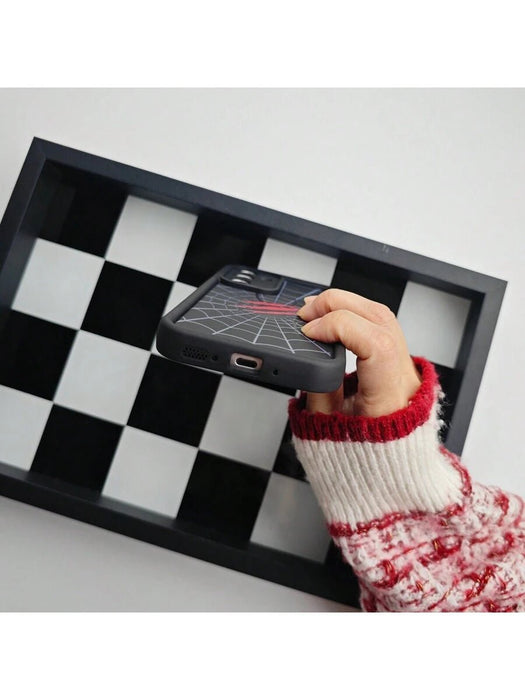 Shein 1 pieza de telaraña negra personalizada, estilo europeo y americano para Samsung Galaxy A04S - Quierox - Tienda Online