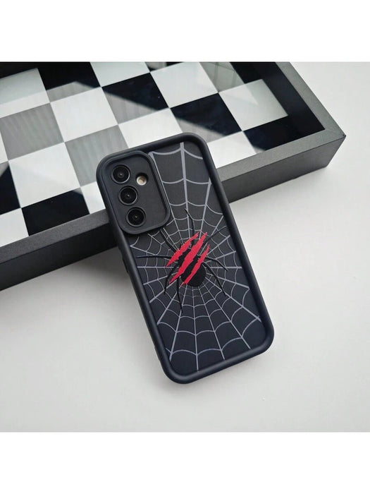 Shein 1 pieza de telaraña negra personalizada, estilo europeo y americano para Samsung Galaxy A04S - Quierox - Tienda Online