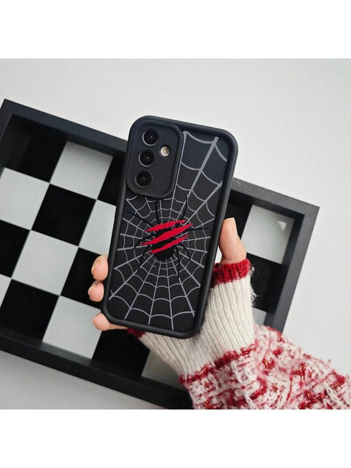 Shein 1 pieza de telaraña negra personalizada, estilo europeo y americano para Samsung Galaxy A04S - Quierox - Tienda Online