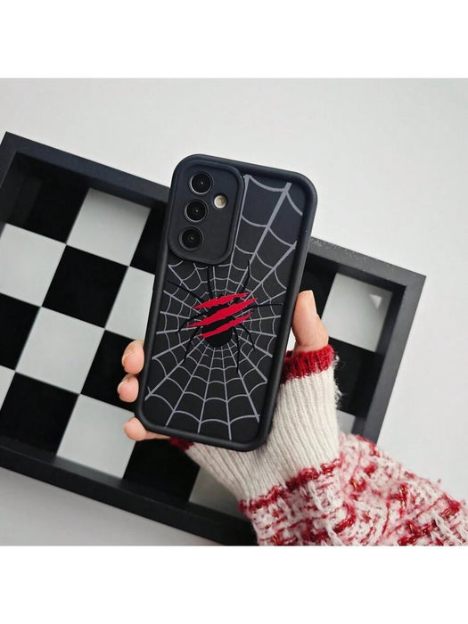 Shein 1 pieza de telaraña negra personalizada, estilo europeo y americano para Samsung Galaxy A04S - Quierox - Tienda Online