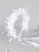 SHEIN 1 pieza Diadema con flor de perla, Diadema de malla blanca - Quierox - Tienda Online