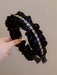SHEIN 1 pieza Diadema de terciopelo con cadena de strass para niña, versátil - Quierox - Tienda Online