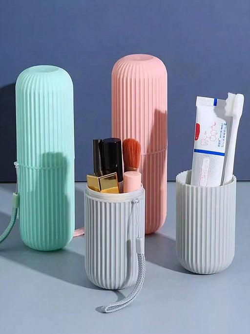 SHEIN 1 pieza Estuche portátil de viaje para cepillo de dientes, caja de almacenamiento - Quierox - Tienda Online