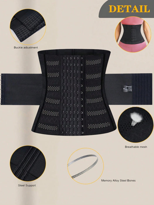 SHEIN 1 pieza faja moldeadora de cintura envolvente con doble cinturón - Quierox - Tienda Online