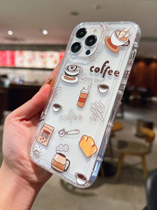 SHEIN 1 pieza Funda de teléfono antichoque de TPU multicolor casual para iPhone 11 Pro - Quierox - Tienda Online