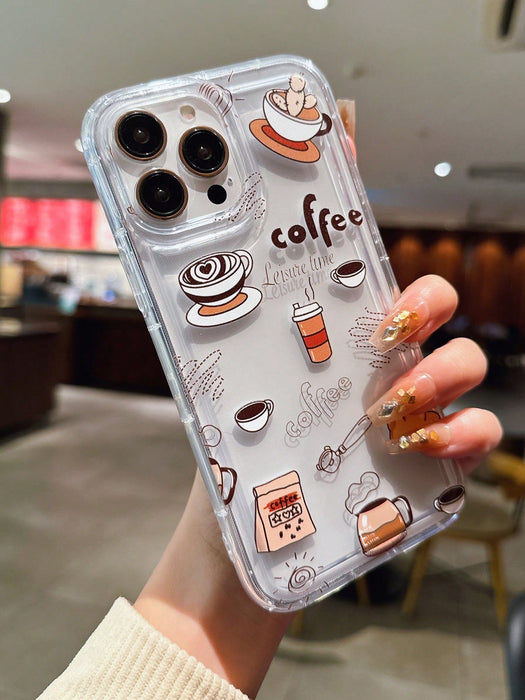 SHEIN 1 pieza Funda de teléfono antichoque de TPU multicolor casual para iPhone 11 Pro - Quierox - Tienda Online