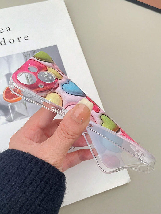 SHEIN 1 pieza Funda de teléfono de TPU transparente y a prueba de golpes para iPhone 15 Pro Max - Quierox - Tienda Online