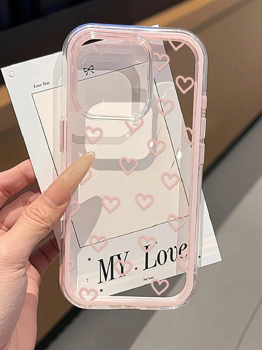 SHEIN 1 pieza Funda protectora de teléfono de alta gama con patrón de corazón para iPhone 11 - Quierox - Tienda Online