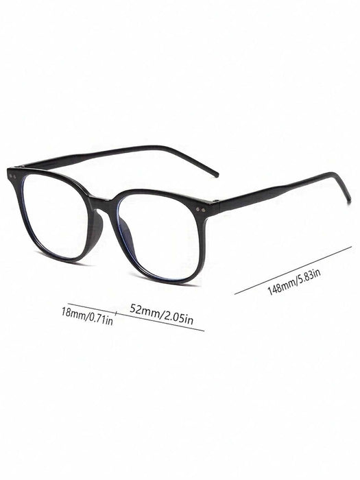 SHEIN 1 pieza Gafas con marco cuadrado de cristal lente transparente - Quierox - Tienda Online