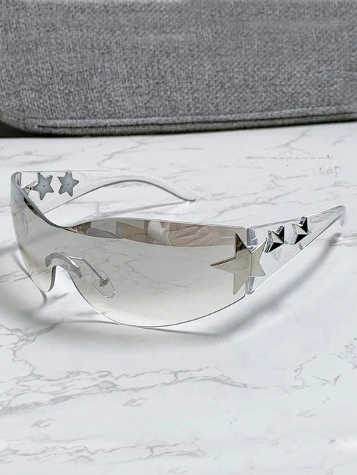 SHEIN 1 pieza Gafas de moda de mujer de múltiples colores con marco grande Y2K - Quierox - Tienda Online