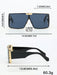 Shein 1 pieza Gafas de sol unisex con marco cuadrado de metal - Quierox - Tienda Online