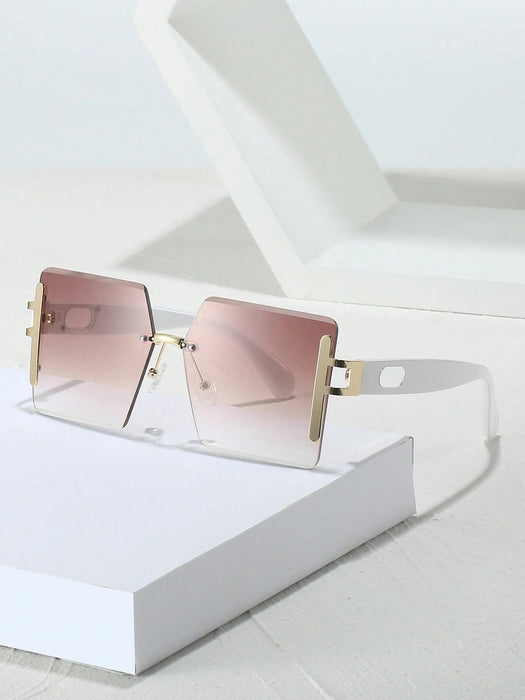 Shein 1 pieza Gafas elegantes de moda con marco de metal para mujer - Quierox - Tienda Online