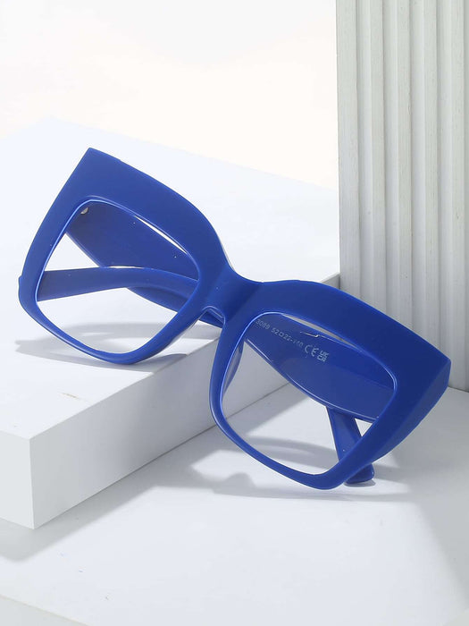 SHEIN 1 pieza Gafas Real, marco cuadrado PC de moda para uso diario - Quierox - Tienda Online