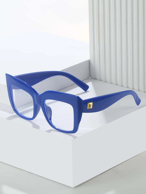 SHEIN 1 pieza Gafas Real, marco cuadrado PC de moda para uso diario - Quierox - Tienda Online