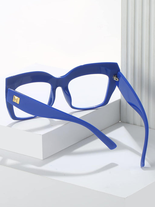 SHEIN 1 pieza Gafas Real, marco cuadrado PC de moda para uso diario - Quierox - Tienda Online